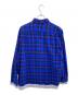 uniform experiment (ユニフォームエクスペリメント) LINE FLANNEL BIG REGULAR COLLAR SHIRT ブルー サイズ:3：8000円