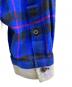 中古・古着 uniform experiment (ユニフォームエクスペリメント) LINE FLANNEL BIG REGULAR COLLAR SHIRT ブルー サイズ:3：8000円