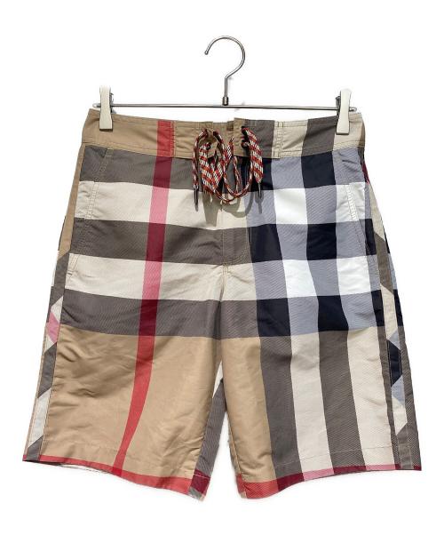 BURBERRY（バーバリー）BURBERRY (バーバリー) チェックスイムショーツ ベージュ サイズ:XSの古着・服飾アイテム