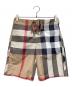 BURBERRY（バーバリー）の古着「チェックスイムショーツ」｜ベージュ