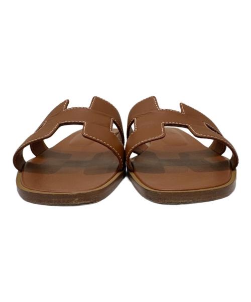 HERMES（エルメス）HERMES (エルメス) オランサンダル ブラウン サイズ:37 1/2の古着・服飾アイテム