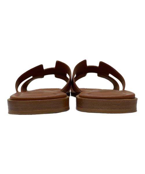 HERMES（エルメス）HERMES (エルメス) オランサンダル ブラウン サイズ:37 1/2の古着・服飾アイテム