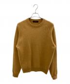 CABANキャバン）の古着「ウールカシミヤインレイ クルーネックプルオーバー」｜オレンジ