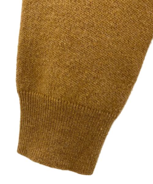 CABAN（キャバン）CABAN (キャバン) ウールカシミヤインレイ クルーネックプルオーバー オレンジ サイズ:Mの古着・服飾アイテム