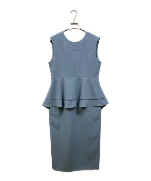 Adam et Rope（アダム エ ロペ）Adam et Rope (アダム エ ロペ) ペプラムワンピース ライトブルー サイズ: Freeの古着・服飾アイテム