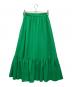 UNITED ARROWS (ユナイテッドアローズ) シアサッカー ティアード ロングスカート グリーン サイズ:38 未使用品：5000円