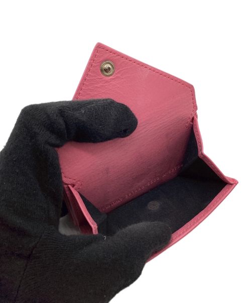 BALENCIAGA（バレンシアガ）BALENCIAGA (バレンシアガ) ペーパーミニウォレット ピンクの古着・服飾アイテム