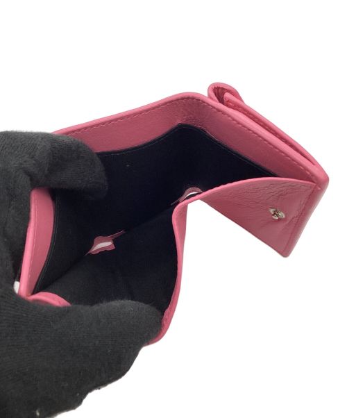 BALENCIAGA（バレンシアガ）BALENCIAGA (バレンシアガ) ペーパーミニウォレット ピンクの古着・服飾アイテム