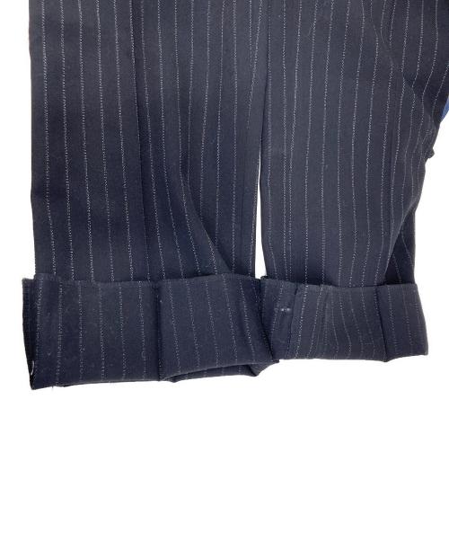 NEAT（ニート）NEAT (ニート) ストライプウールパンツ ブラック サイズ:50の古着・服飾アイテム
