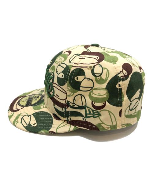 New Era（ニューエラ）New Era (ニューエラ) BAPE BY A BATHING APE (ベイプバイアベイシングエイプ) カモフラ柄 キャップ サイズ:7 1/4/57.7cmの古着・服飾アイテム