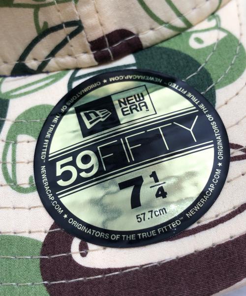 New Era（ニューエラ）New Era (ニューエラ) BAPE BY A BATHING APE (ベイプバイアベイシングエイプ) カモフラ柄 キャップ サイズ:7 1/4/57.7cmの古着・服飾アイテム