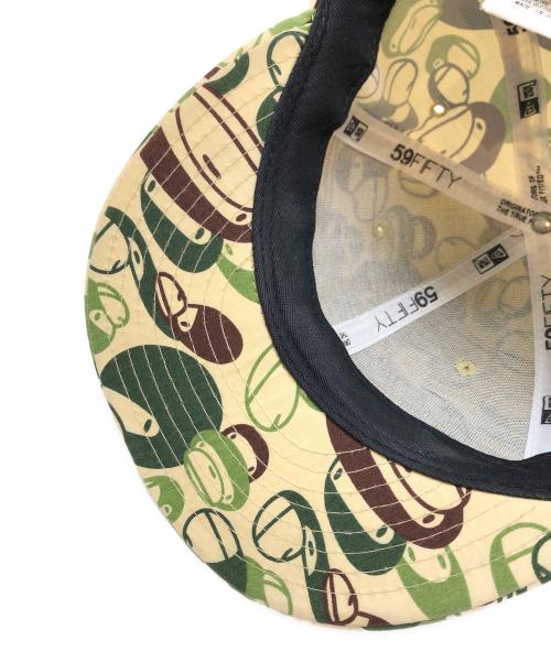 New Era（ニューエラ）New Era (ニューエラ) BAPE BY A BATHING APE (ベイプバイアベイシングエイプ) カモフラ柄 キャップ サイズ:7 1/4/57.7cmの古着・服飾アイテム