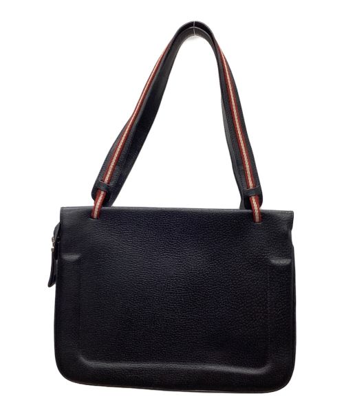 BALLY（バリー）BALLY (バリー) レザートートバッグ ブラックの古着・服飾アイテム