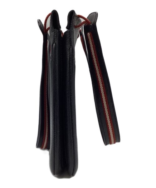 BALLY（バリー）BALLY (バリー) レザートートバッグ ブラックの古着・服飾アイテム