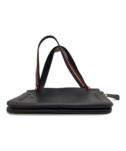 BALLY（バリー）BALLY (バリー) レザートートバッグ ブラックの古着・服飾アイテム