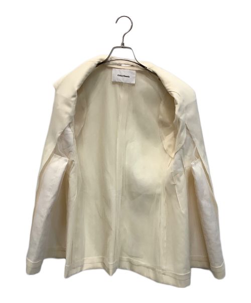 Chika Kisada（チカ キサダ）Chika Kisada (チカ キサダ) ノースリーブチュール付きジャケット ベージュ サイズ:1の古着・服飾アイテム