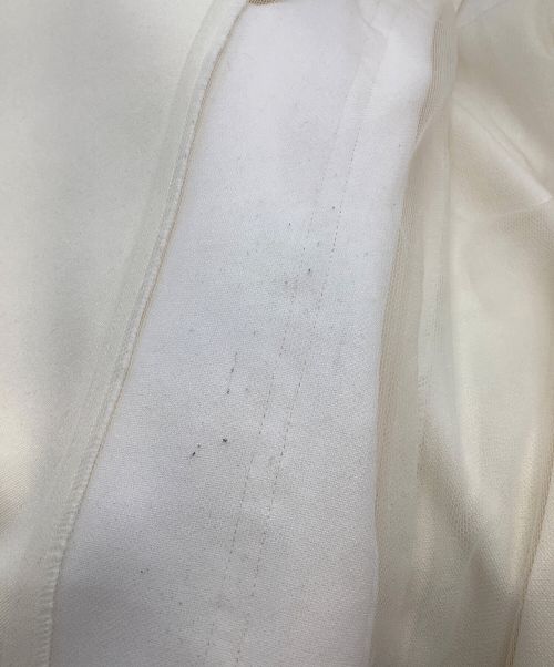 Chika Kisada（チカ キサダ）Chika Kisada (チカ キサダ) ノースリーブチュール付きジャケット ベージュ サイズ:1の古着・服飾アイテム