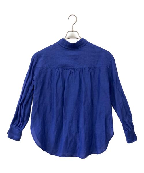 SHIPS（シップス）SHIPS (シップス) サフィラン リネン シャツ パープル サイズ:36の古着・服飾アイテム