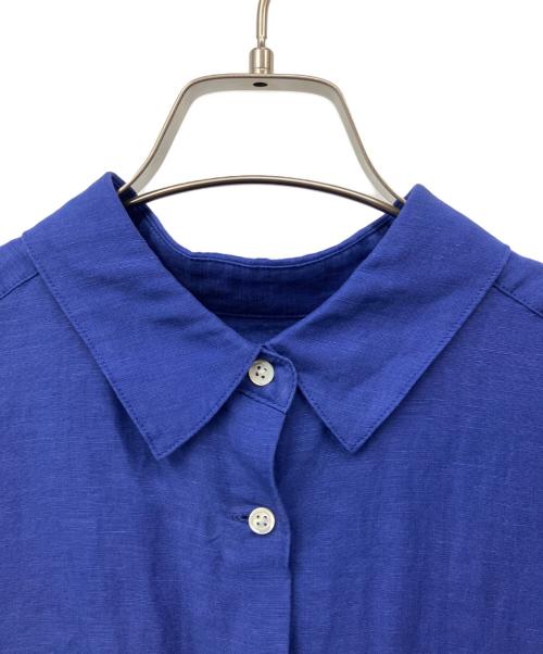 SHIPS（シップス）SHIPS (シップス) サフィラン リネン シャツ パープル サイズ:36の古着・服飾アイテム