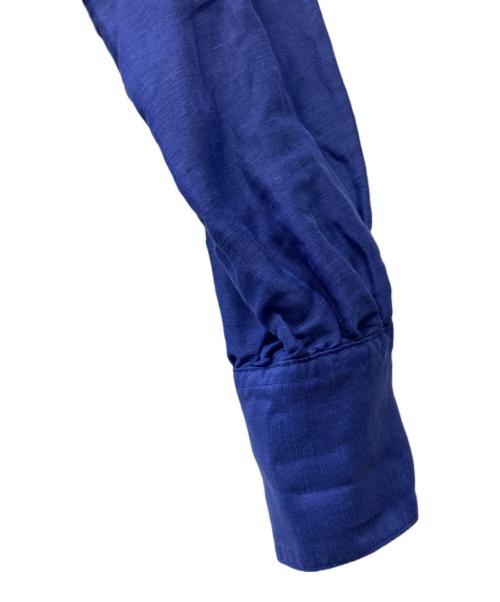 SHIPS（シップス）SHIPS (シップス) サフィラン リネン シャツ パープル サイズ:36の古着・服飾アイテム