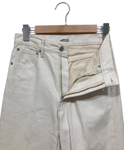 AURALEE（オーラリー）AURALEE (オーラリー) HARD TWIST DENIM 5P PANTS ホワイト サイズ:26の古着・服飾アイテム