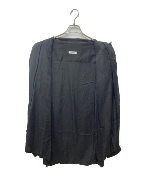 INTERIM（インテリム）INTERIM (インテリム) HYPER BIG SILK RAYON OPEN COLLAR SHIRT ブラック サイズ:5の古着・服飾アイテム