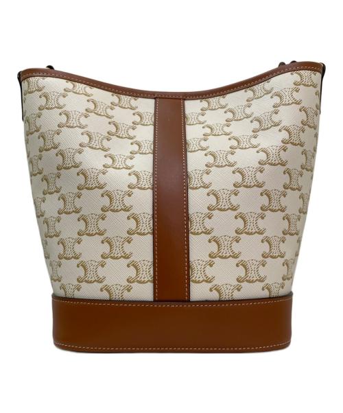 CELINE（セリーヌ）CELINE (セリーヌ) スモールバケットバッグ ホワイト サイズ:スモールの古着・服飾アイテム