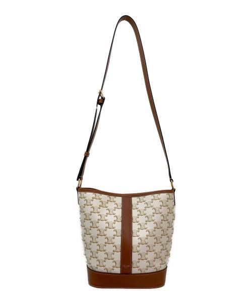 CELINE（セリーヌ）CELINE (セリーヌ) スモールバケットバッグ ホワイト サイズ:スモールの古着・服飾アイテム