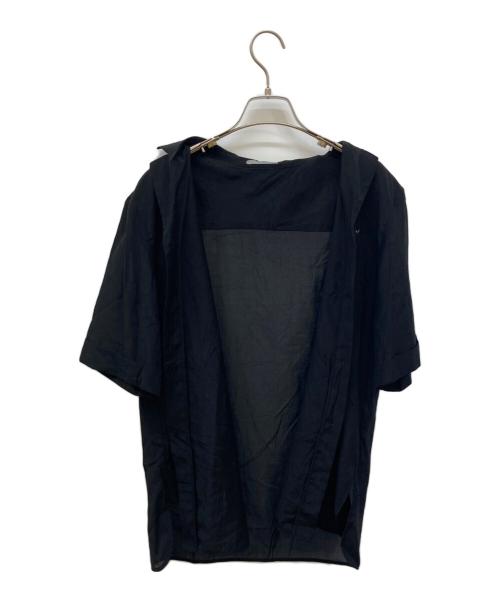 theory luxe（セオリーリュクス）theory luxe (セオリーリュクス) Clintz Gigli オープンカラーシャツ ブラック サイズ:38の古着・服飾アイテム