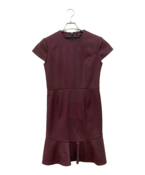 YOKO CHAN（ヨーコチャン）YOKO CHAN (ヨーコチャン) ウールフレアマーメイドワンピース パープル サイズ:SIZE 38の古着・服飾アイテム