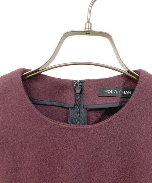 YOKO CHAN（ヨーコチャン）YOKO CHAN (ヨーコチャン) ウールフレアマーメイドワンピース パープル サイズ:SIZE 38の古着・服飾アイテム