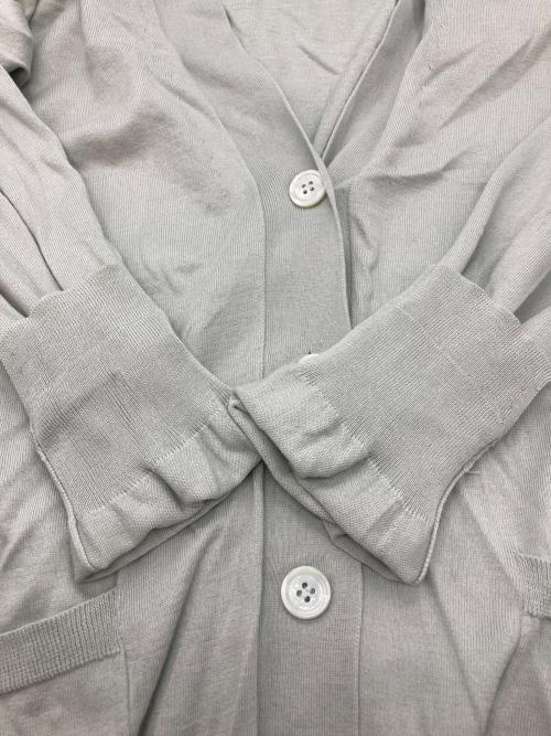DRAWER（ドゥロワー）Drawer (ドゥロワー) 18GコットンシルクVネックカーディガン ライトグリーン サイズ:SIZE 2の古着・服飾アイテム