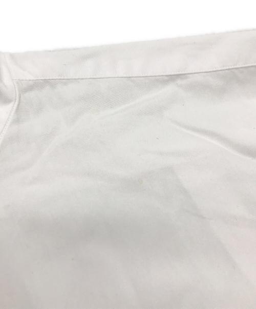 COMME des GARCONS HOMME PLUS（コムデギャルソンオムプリュス）COMME des GARCONS HOMME PLUS (コムデギャルソンオムプリュス) ウール切替ロングシャツ ホワイト サイズ:Sの古着・服飾アイテム