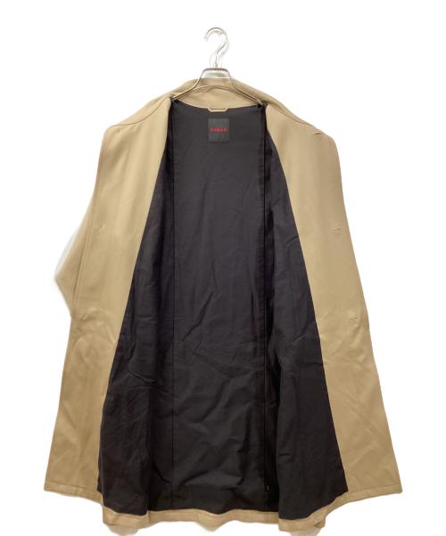 CABAN（キャバン）CABAN (キャバン) ウールギャバジン スタンドカラーコート ベージュ サイズ:Sの古着・服飾アイテム