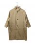 CABAN（キャバン）の古着「ウールギャバジン スタンドカラーコート」｜ベージュ