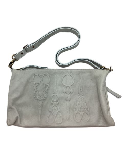 IO PELLE（イオペレ）IO PELLE (イオペレ) ハサミショルダーバッグ ホワイトの古着・服飾アイテム