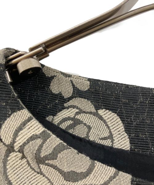 M'S GRACY（エムズグレイシー）M'S GRACY (エムズグレイシー) ウエストリボンジャガードタックワンピース グレー サイズ:SIZE 36の古着・服飾アイテム