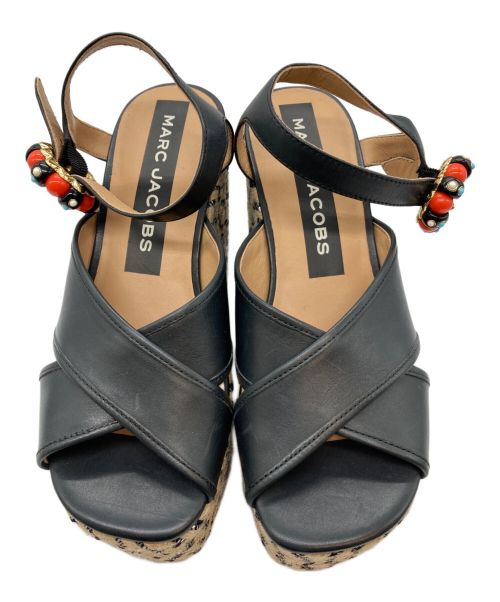 MARC JACOBS（マークジェイコブズ）MARC JACOBS (マークジェイコブス) ローワンエスパドリーユウェッジ ブラック サイズ:37の古着・服飾アイテム