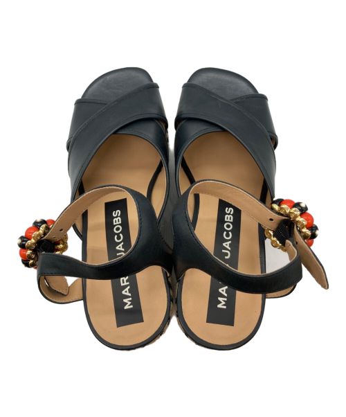 MARC JACOBS（マークジェイコブズ）MARC JACOBS (マークジェイコブス) ローワンエスパドリーユウェッジ ブラック サイズ:37の古着・服飾アイテム