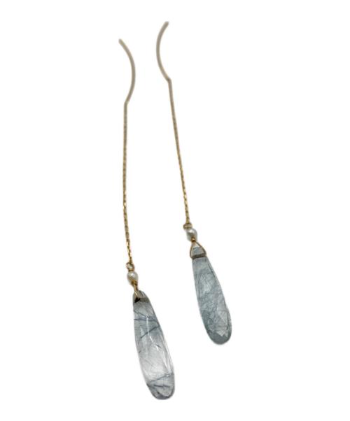 agete（アガット）agete (アガット) ドロップクォーツアメリカンピアスの古着・服飾アイテム