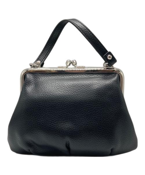 Vivienne Westwood（ヴィヴィアンウエストウッド）Vivienne Westwood (ヴィヴィアンウエストウッド) VEGAN グラニー フレームパース ロゴ クロスバック ブラックの古着・服飾アイテム