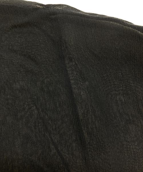 NOLLEY'S（ノーリーズ）NOLLEY'S (ノーリース) 楊柳シルク衿プリーツブラウス ネイビー サイズ:38の古着・服飾アイテム