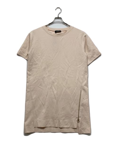 TWIN-SET（ツインセット）TWIN-SET (ツインセット) カットソーワンピース ベージュ サイズ:42の古着・服飾アイテム