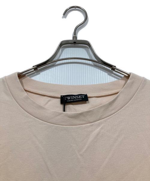 TWIN-SET（ツインセット）TWIN-SET (ツインセット) カットソーワンピース ベージュ サイズ:42の古着・服飾アイテム