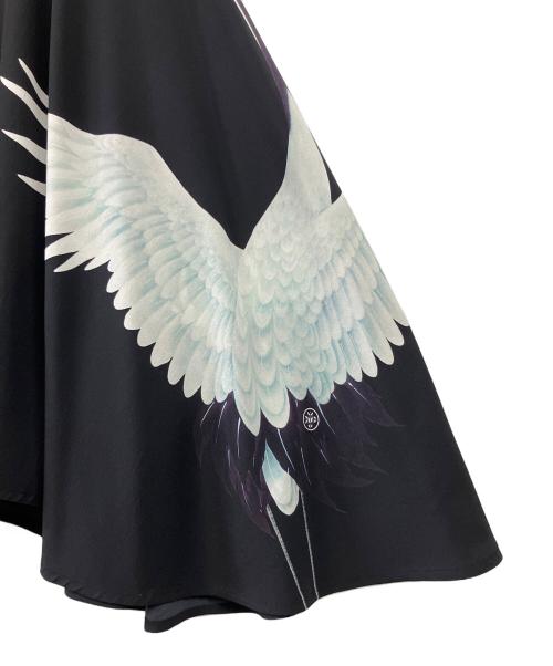 YUMI KATSURA（ユミカツラ）YUMI KATSURA (ユミカツラ) CAPE TSURU ブラック サイズ:Freeの古着・服飾アイテム