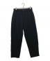H BEAUTY&YOUTH（エイチ ビューティー&ユース）の古着「COTTON NYLON BALLOON TAPERED PANTS/コットンナイロンバルーンテーパードパンツ」｜ブラック