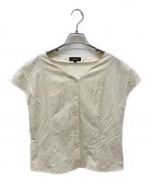 Paul Stuart（ポールスチュアート）の古着「コットンリネンサッカー ブラウス」｜アイボリー