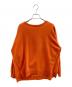 23区（ニジュウサンク）の古着「ウールコットンストレッチ オーバーサイズ ニット」｜オレンジ