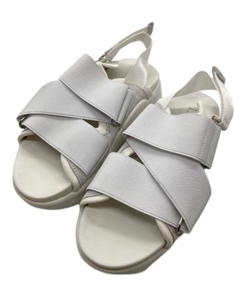 L.B.Evans（エルビーエバンス）L.B.Evans (エルビーエバンス) サンダル ホワイト サイズ:22の古着・服飾アイテム
