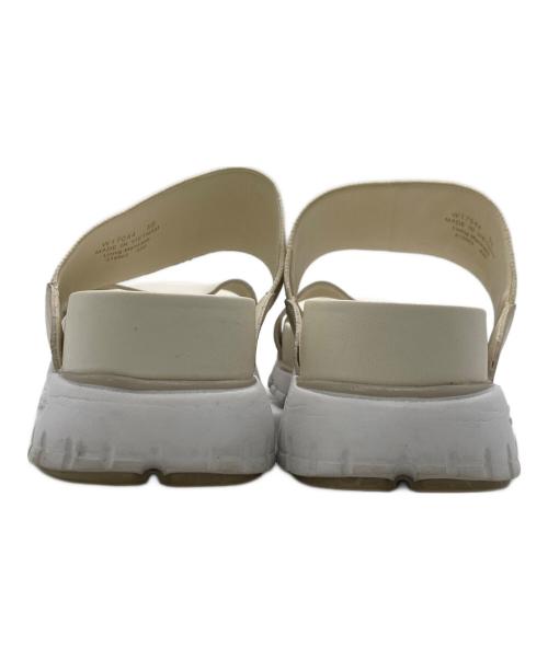 COLE HAAN（コールハーン）COLE HAAN (コールハーン) ZEROGRAND (ゼログラウンド) ダブル バンド スライド サンダル ホワイト サイズ:５Bの古着・服飾アイテム